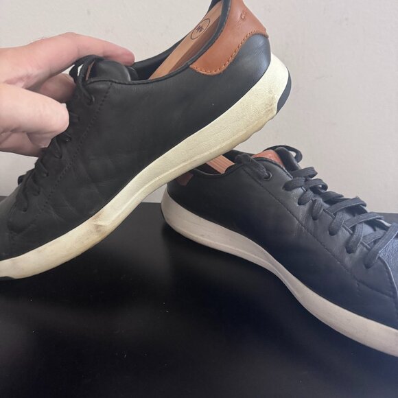 Cole Haan Black & Brown Leather Sneakers in EXCELLENT CONDITION, Size 11.5 - Picture 4 of 8